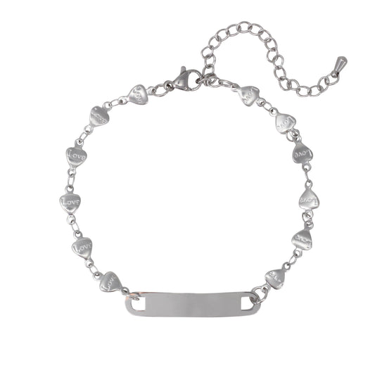 Heart Link Bracelet - NBR-114