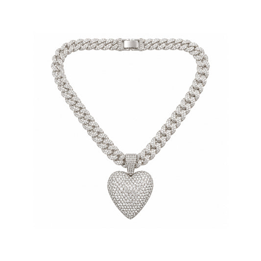 Ladies Bling Flash Out Chain RC1-401 S ā SILVER