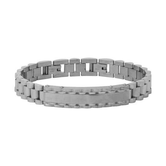 10mm Stainless Steel Id Bracelet - SBR-374