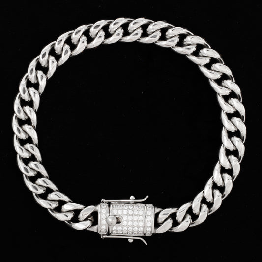 10mm Solid Cuban Bracelet - SCH-820-B
