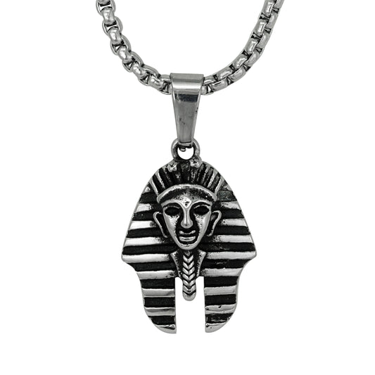 Large Egyptian Necklace with 3mm Round Box Chain 24" - SCP-3053**