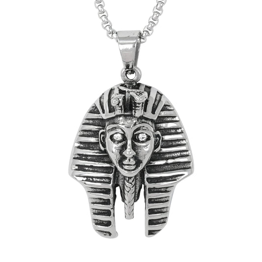 Large Egyptian Necklace with 3mm Round Box Chain 24" - SCP-3080**