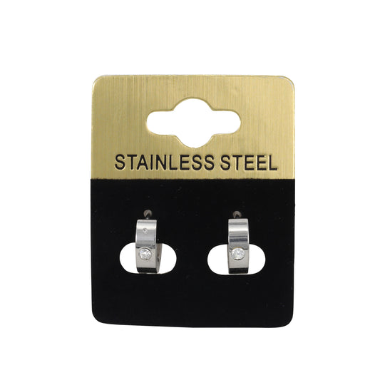 1-Stone Hoop Earring - SE-07