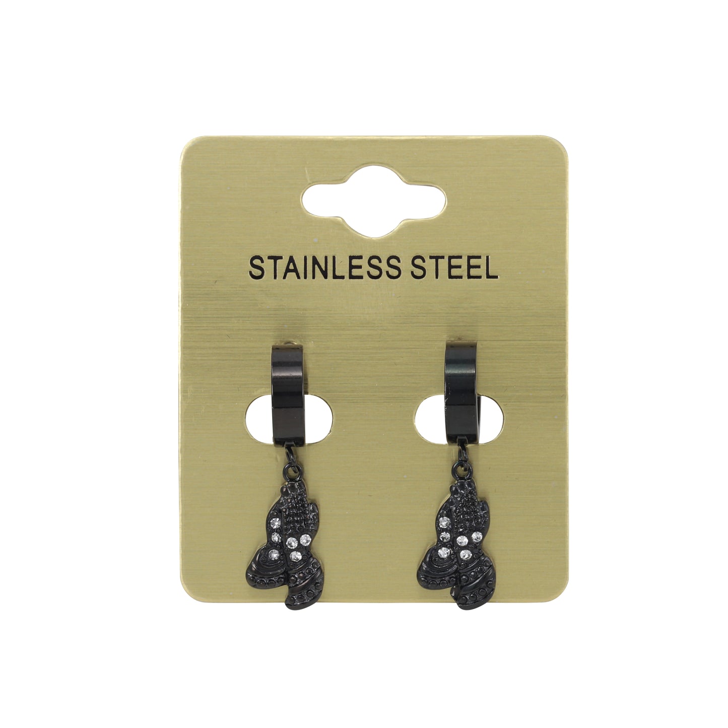 Hanging Pray Hand Earring - SE-603