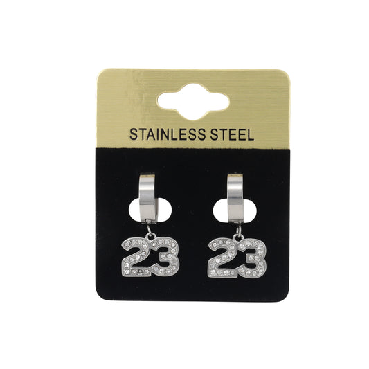 Hanging Number 23 Earring - SE-606