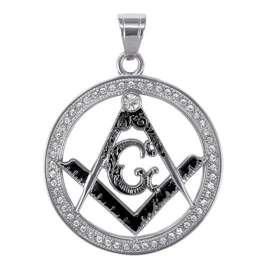 Iced Out Free Mason Pendant - SP-4002**