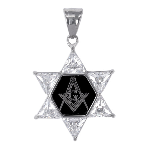 Iced Out Free Mason Pendant - SP-4003