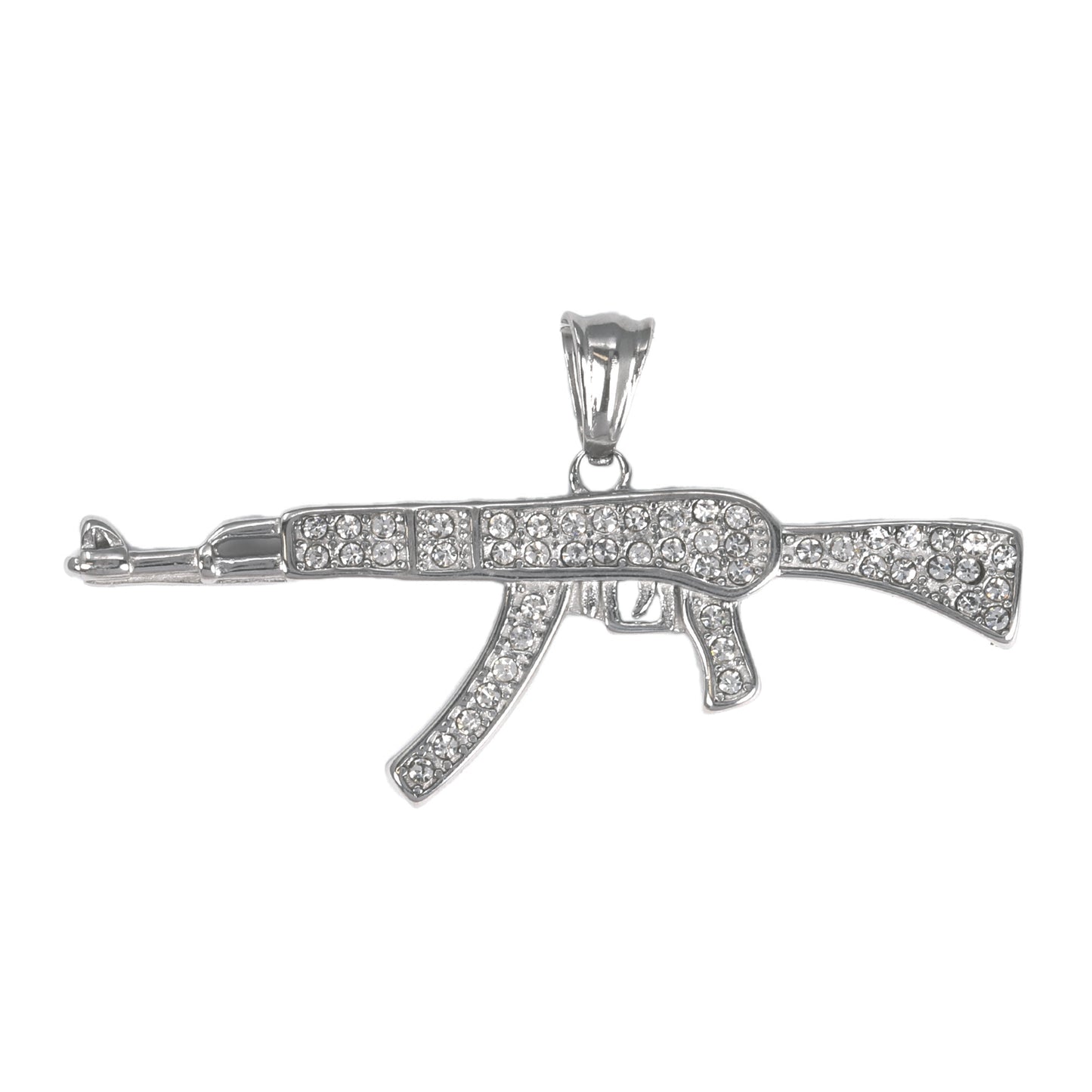 Iced Out Gun Pendant - SP-4022