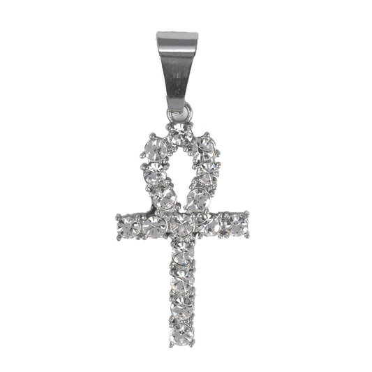 Iced Out Ankh Cross Pendant - SP-4036**