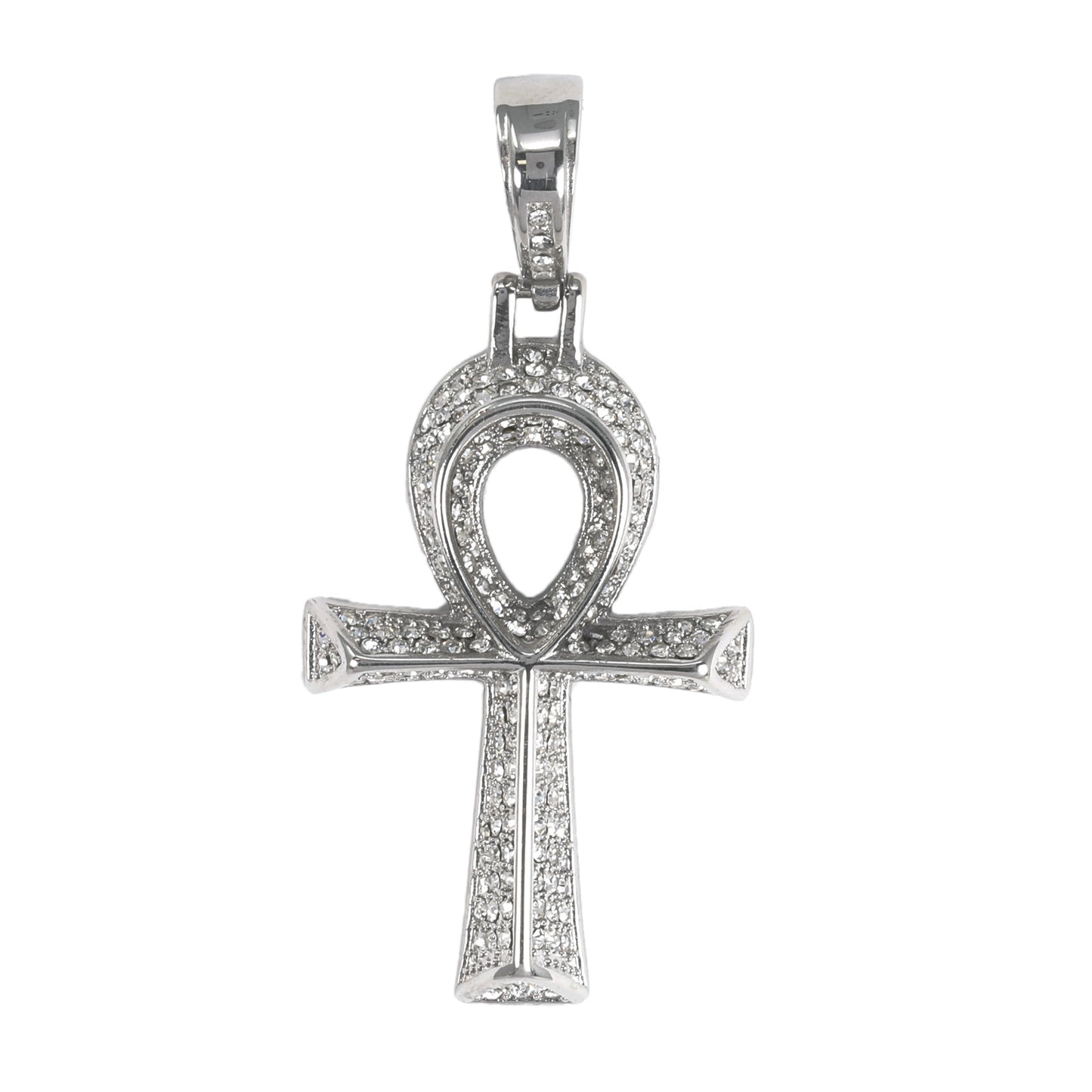Iced Out Ankh Cross Pendant - SP-4037