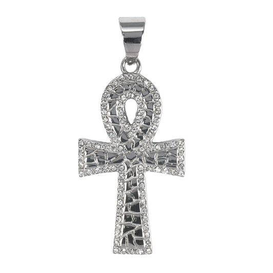 Iced Out Ankh Cross Pendant - SP-4038**