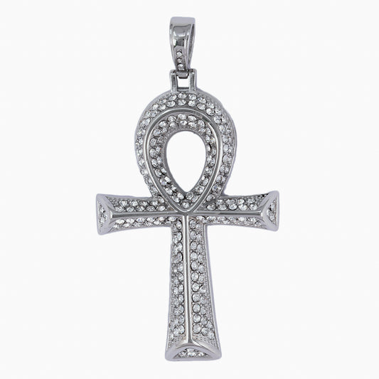 Iced Out Ankh Cross Pendant - SP-4039**