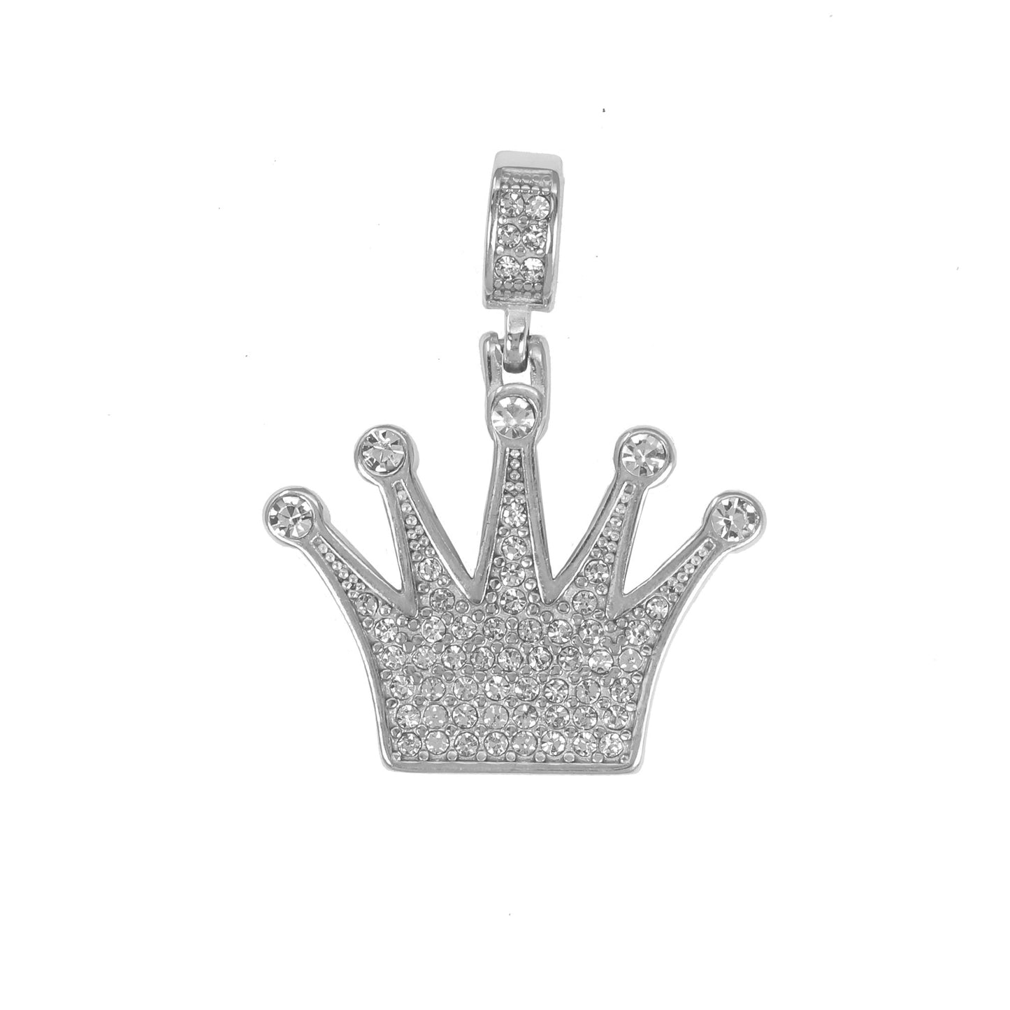 Iced Out Crown Pendant - SP-4062**