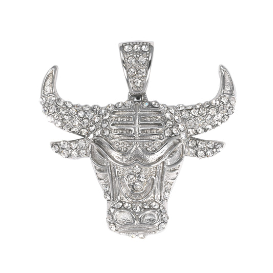 Iced Out Bull Pendant - SP-4082**
