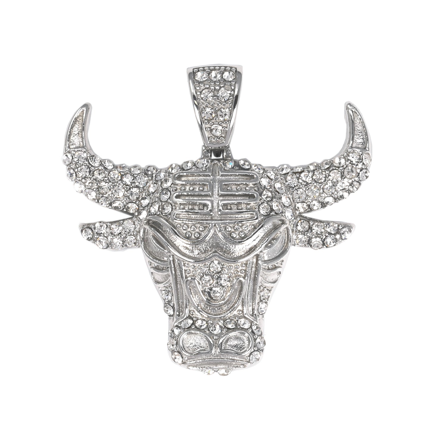 Iced Out Bull Pendant - SP-4082**