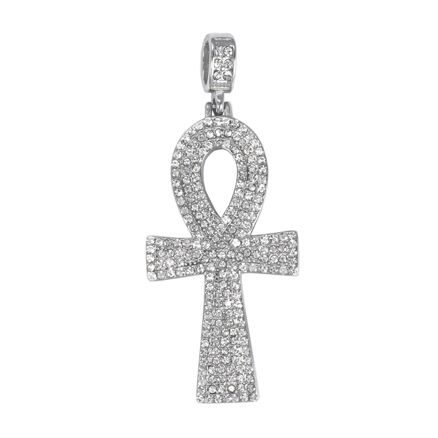 Iced Out Ankh Cross Pendant - SP-4087**
