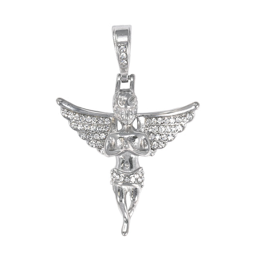 Iced Out Angel Pendant - SP-4088