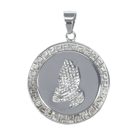 Iced Out Praying Hands Pendant - SP-4107**