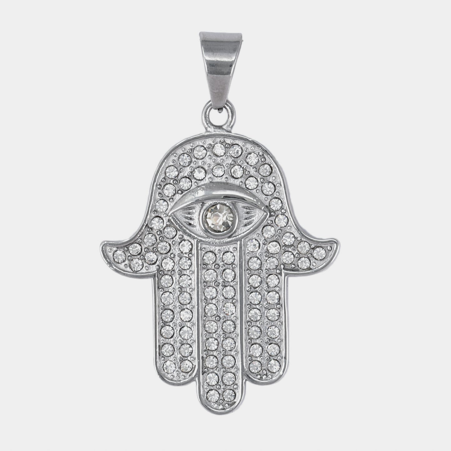 Iced Out Hamsa Pendant - SP-4125