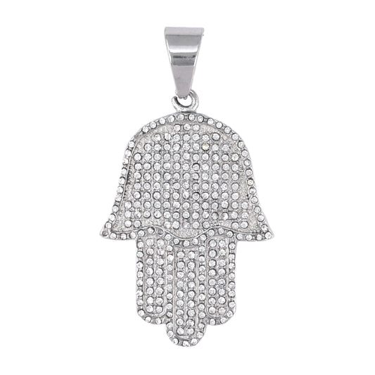 Iced Out Hamsa Pendant - SP-4126**