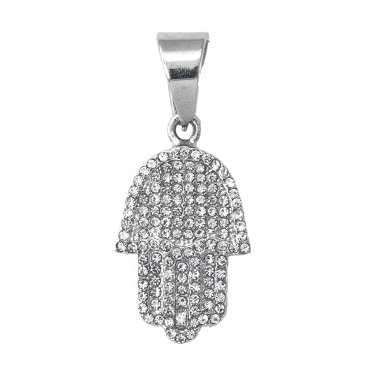 Iced Out Hamsa Pendant - SP-4127