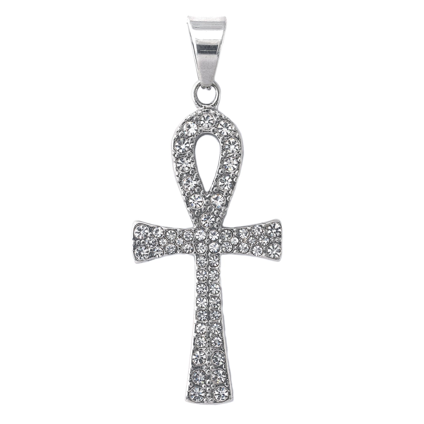 Iced Out Ankh Cross Pendant - SP-4128**