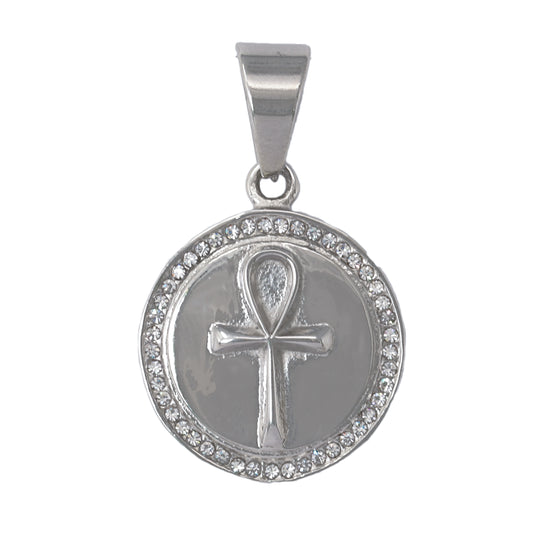 Iced Out Ankh Cross Pendant - SP-4129**