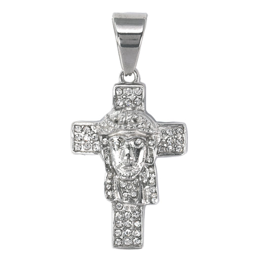 Iced Out Jesus Cross Pendant - SP-4135**