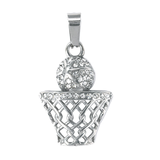 Iced Out Basketball Hoop Pendant - SP-4154