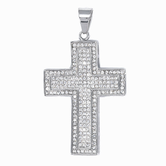 Iced Out Cross Pendant - SP-4211**