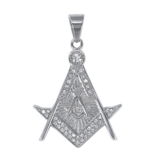 Iced Out Free Mason Pendant - SP-4238**