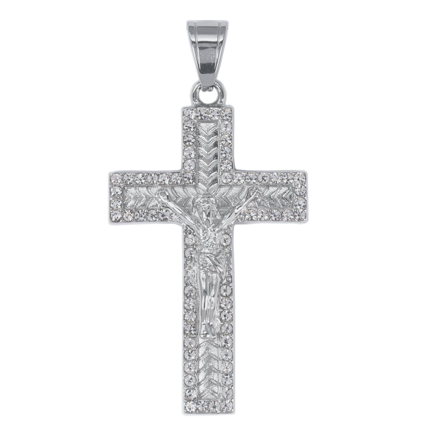 Iced Out Crucifix Pendant - SP-4241**