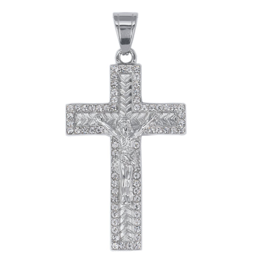 Iced Out Crucifix Pendant - SP-4241**