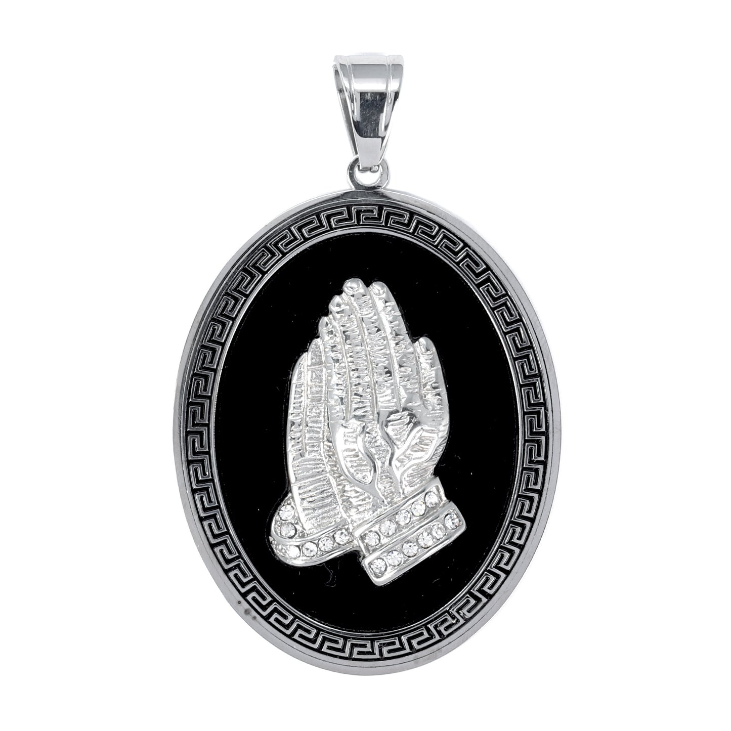 Iced Out Praying Hands Pendant - SP-4259**