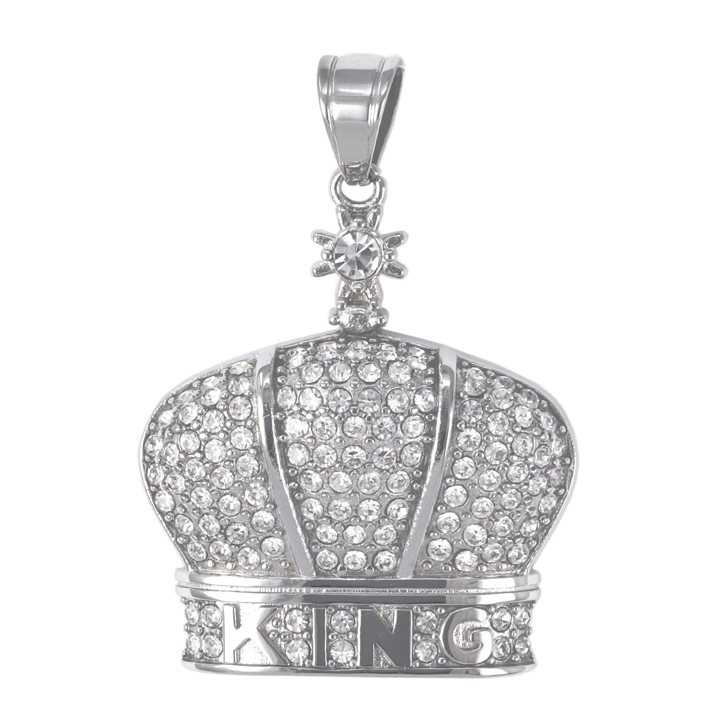 Iced Out Crown Pendant - SP-4284