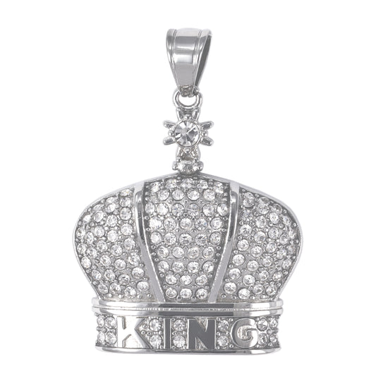 Iced Out Crown Pendant - SP-4284