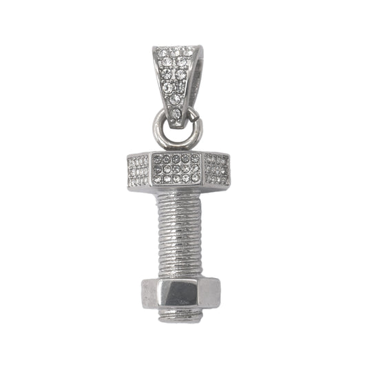 Iced Out Screw Bolt Pendant - SP-4287**