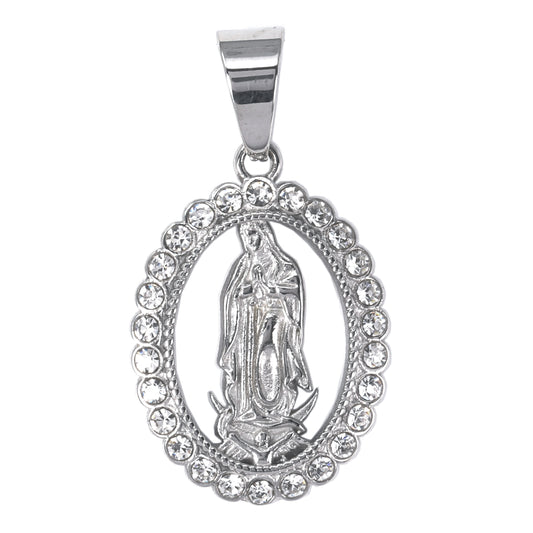 Iced Out Guadalupe Pendant - SP-4292**