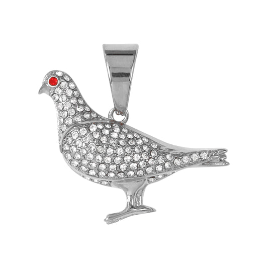 Iced Out Pigeon Pendant - SP-4298**