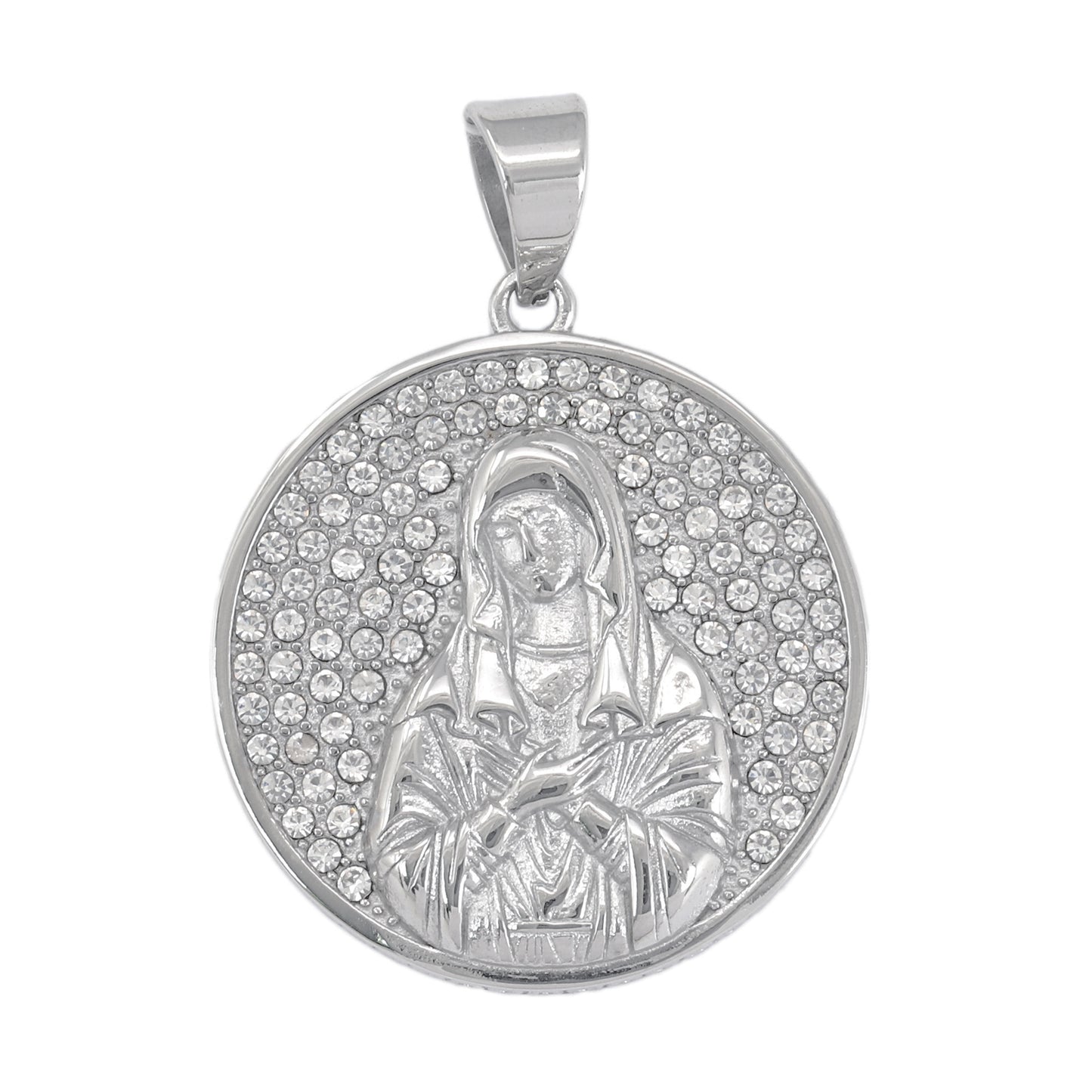 Iced Out Guadalupe Pendant - SP-4300**