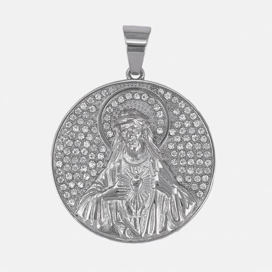 Iced Out Guadalupe Pendant - SP-4302