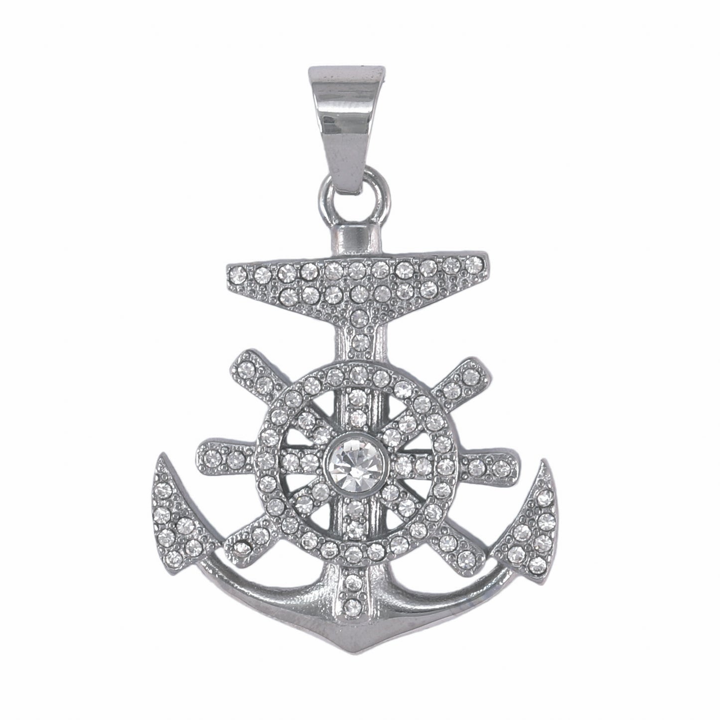 Iced Out Anchor Pendant - SP-4305**