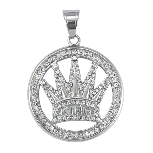 Iced Out Crown Pendant - SP-4326