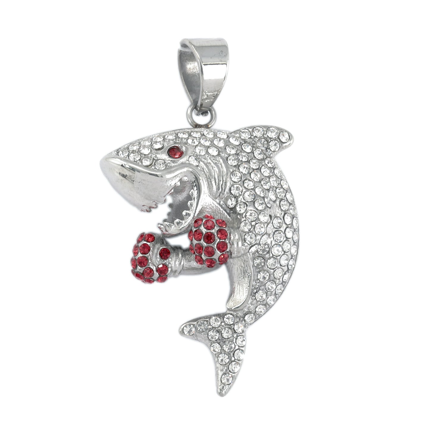Iced Out Shark Pendant - SP-4338**