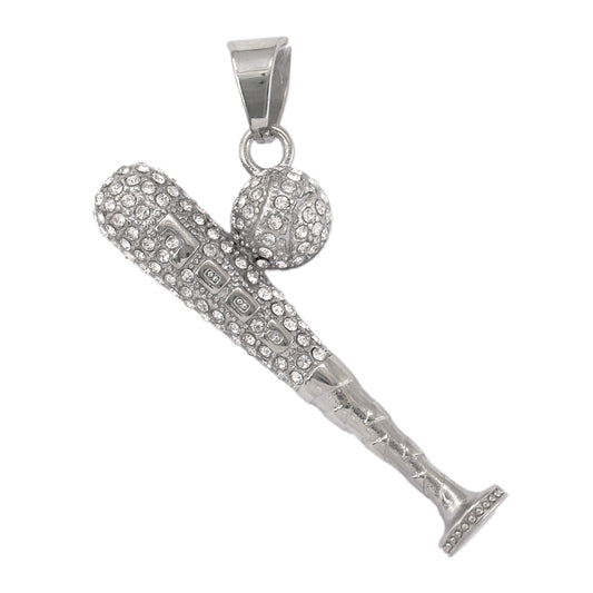 Iced Out Baseball Pendant - SP-4340
