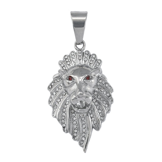 Iced Out Lion Pendant - SP-4356**