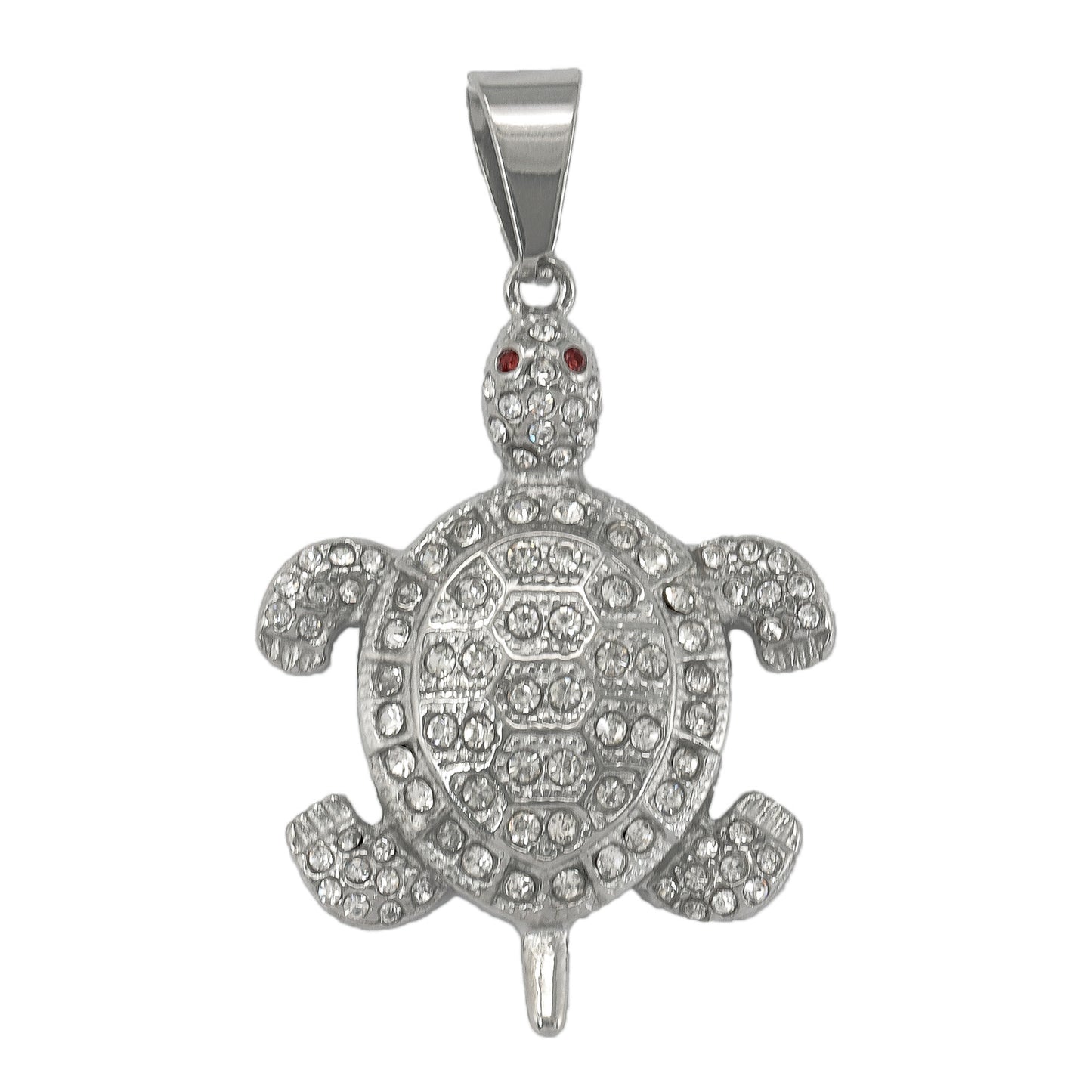 Iced Out Turtle Pendant - SP-4365**