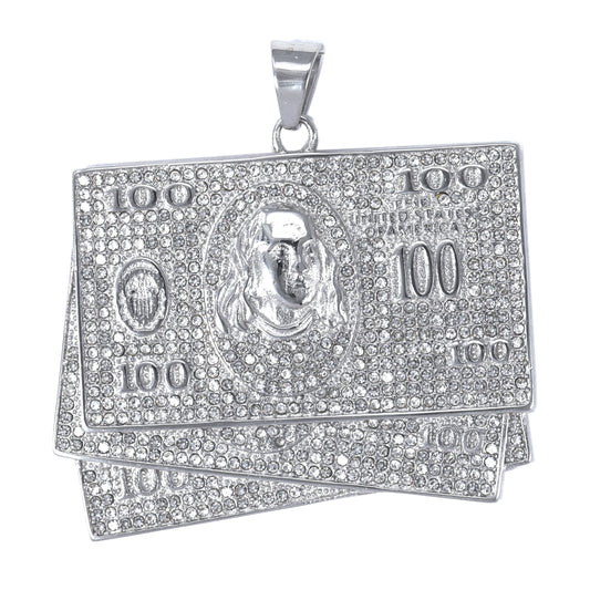 Iced Out Money Pendant - SP-4373