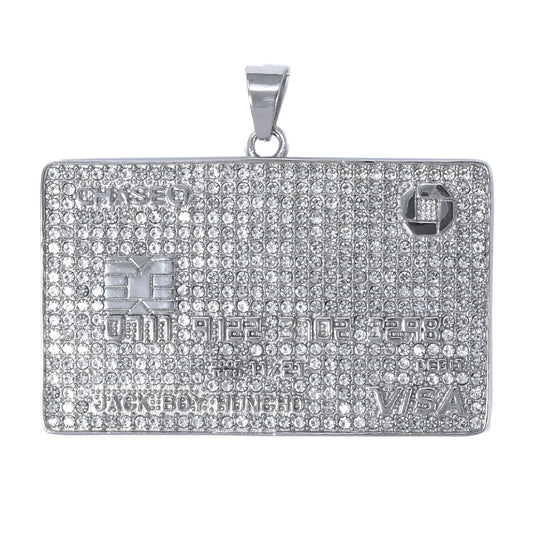 Iced Out Credit Card Pendant - SP-4374