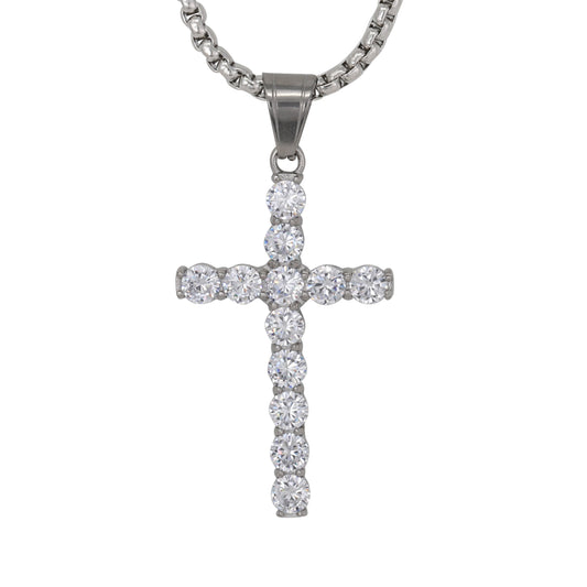 Iced Out Cross Pendant - SP-4379**